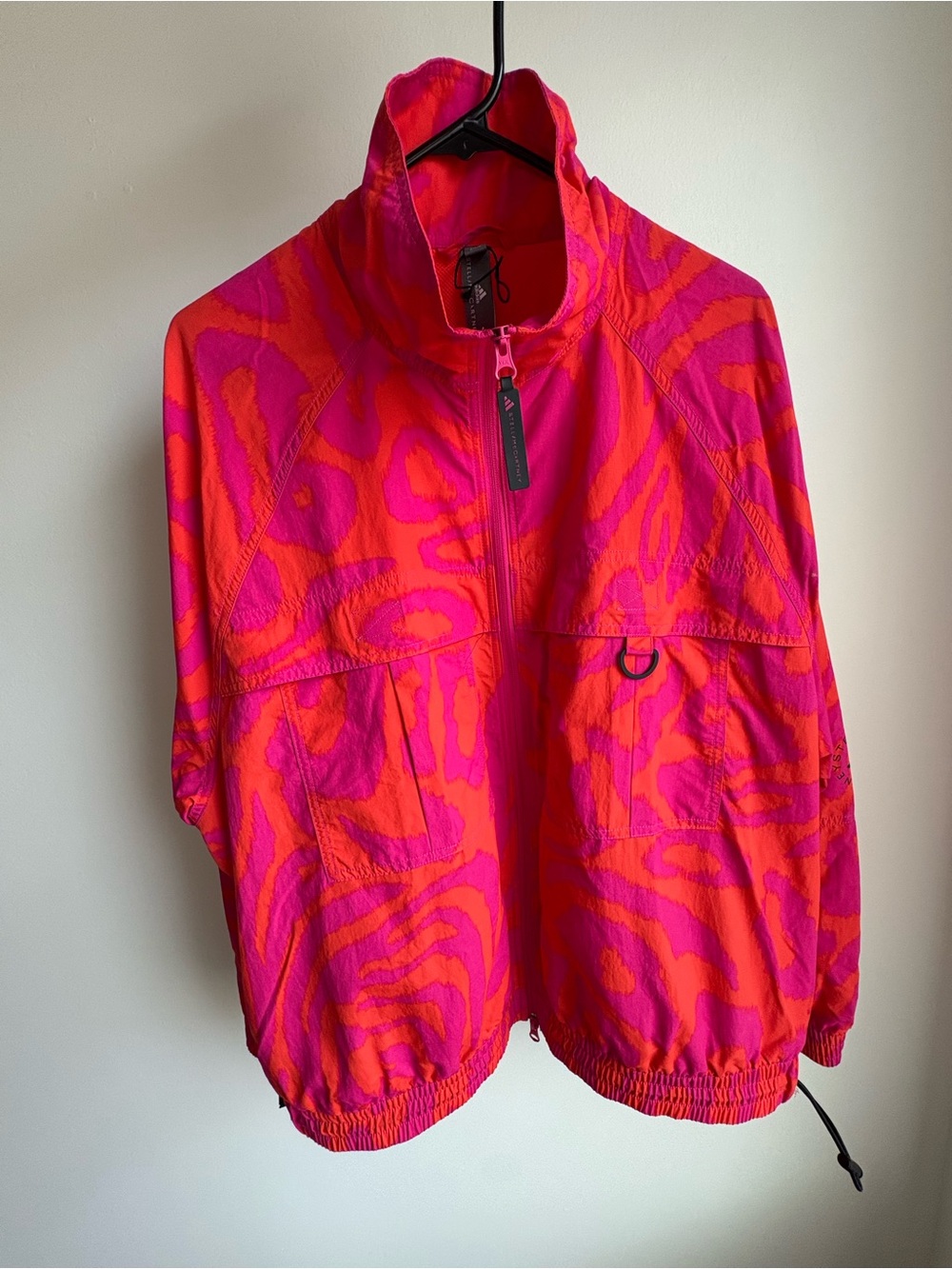 Women’s Adidas Pink & Orange Stella McCartney Windbreaker Jacket